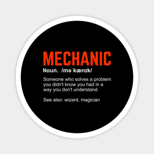 Car Diesel Mechanic Definition Gift Magnet
